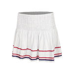 Ropa Lucky in Love Lucky in Love Can't Find Me Love Long Hide Out Smocked Falda Mujeres - blanco, rojo