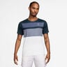 Court Dri-FIT Advantage Print Camiseta de manga corta Hombres - azul, blanco