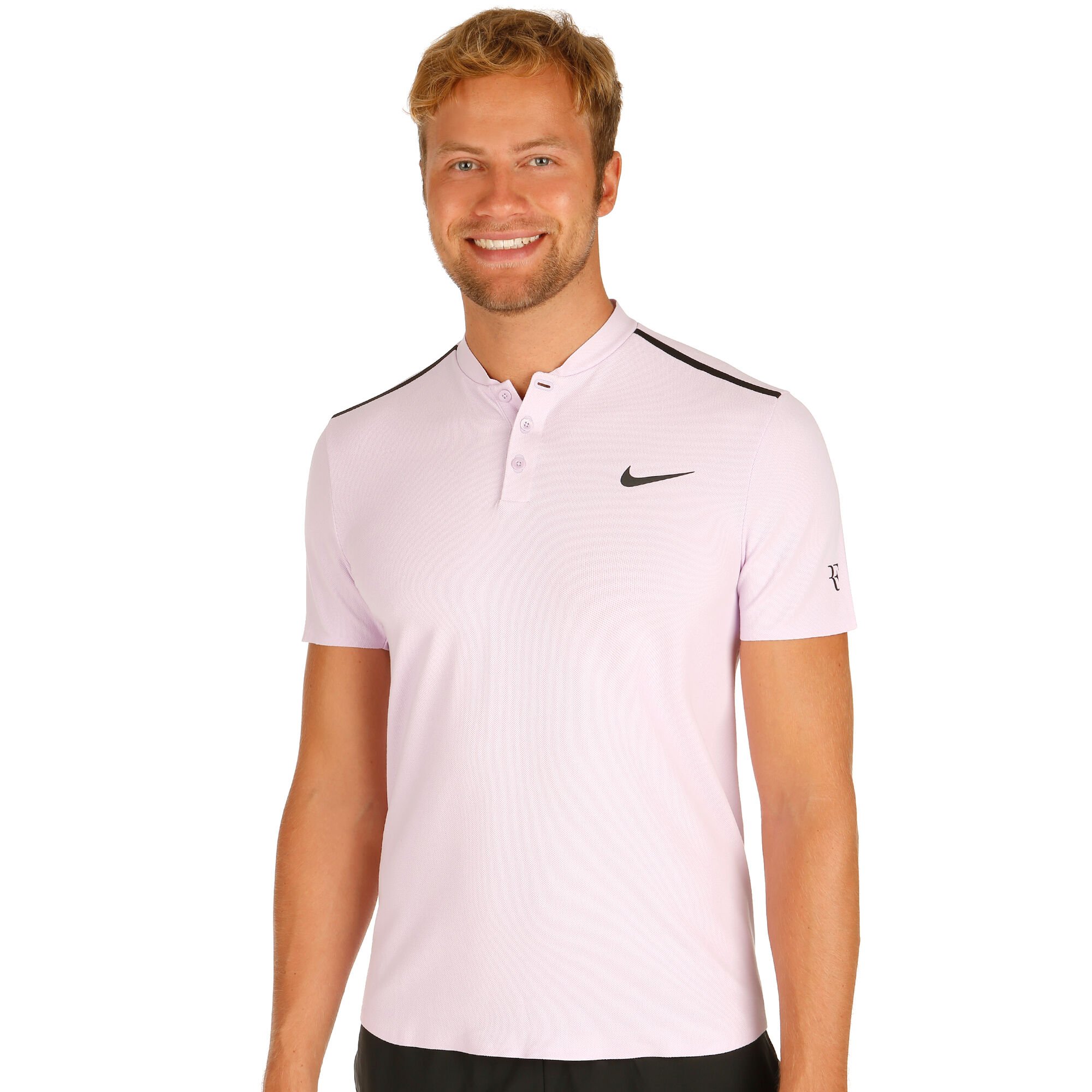 pulgar director constantemente Nike Court Advantage Roger Federer Polo Hombres - Morado, Negro compra  online | Tennis-Point