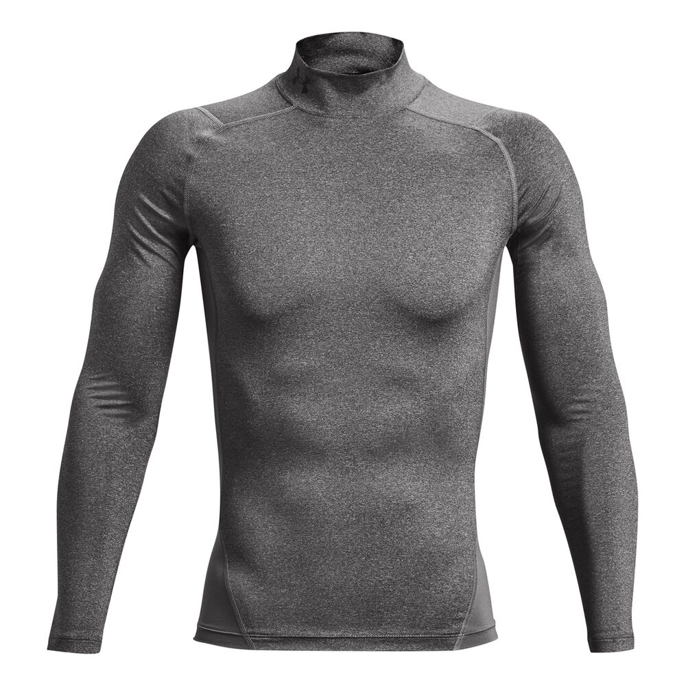 Under Armour Heatgear Comp Mock Camiseta De Manga Larga Hombres - Gris