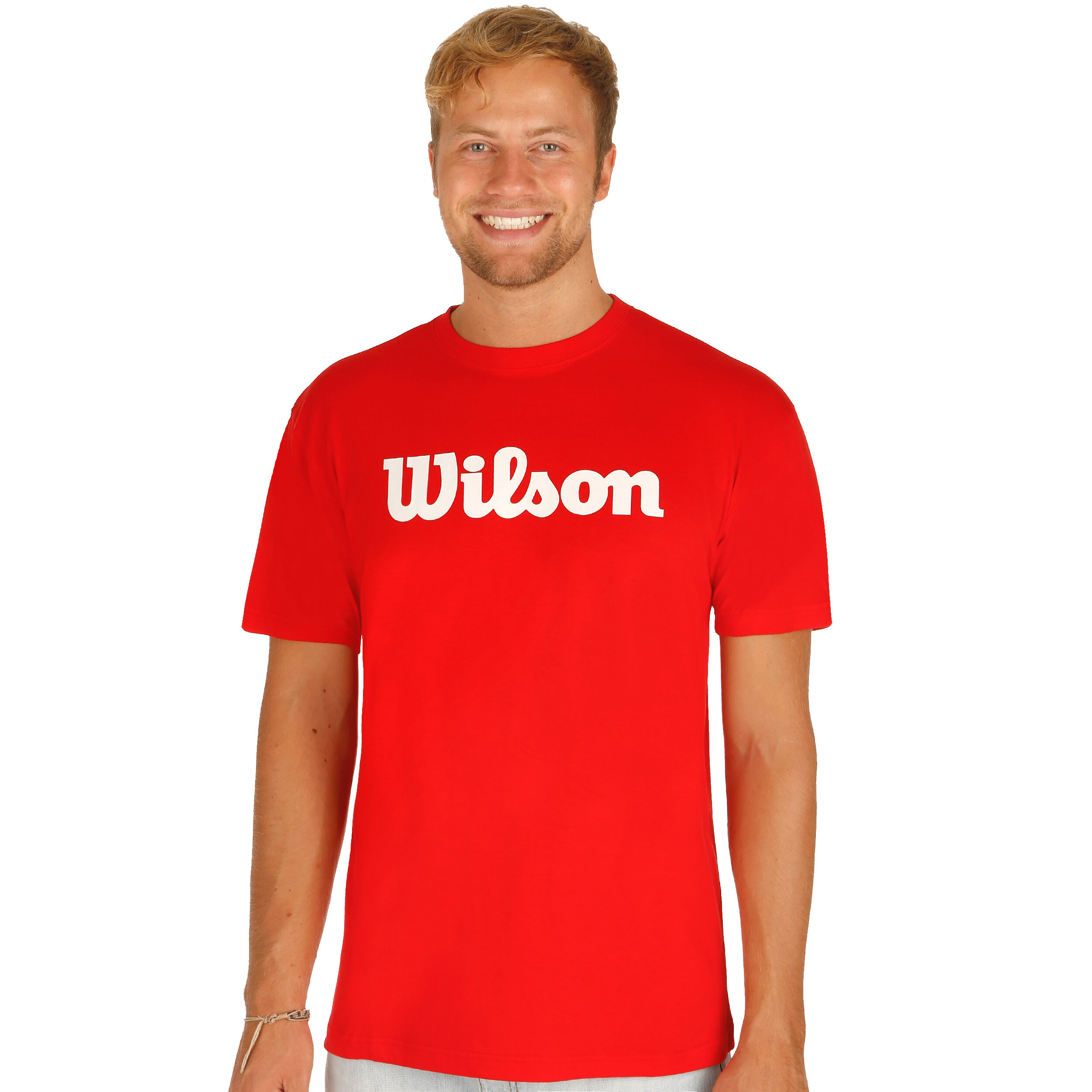 Mejor precio WILSON W Script Cotton Camiseta de Tenis Hombre Encuentra una  buena tienda Precios asequibles 