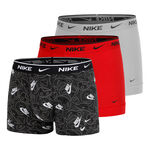 Ropa Nike Nike Everyday Cotton Stretch Calzoncillos Tipo B&oacute;xer Pack De 3 Hombres-Rojo Claro,Gris Claro