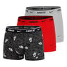 Everyday Cotton Stretch Calzoncillos Tipo B&oacute;xer Pack De 3 Hombres-Rojo Claro,Gris Claro