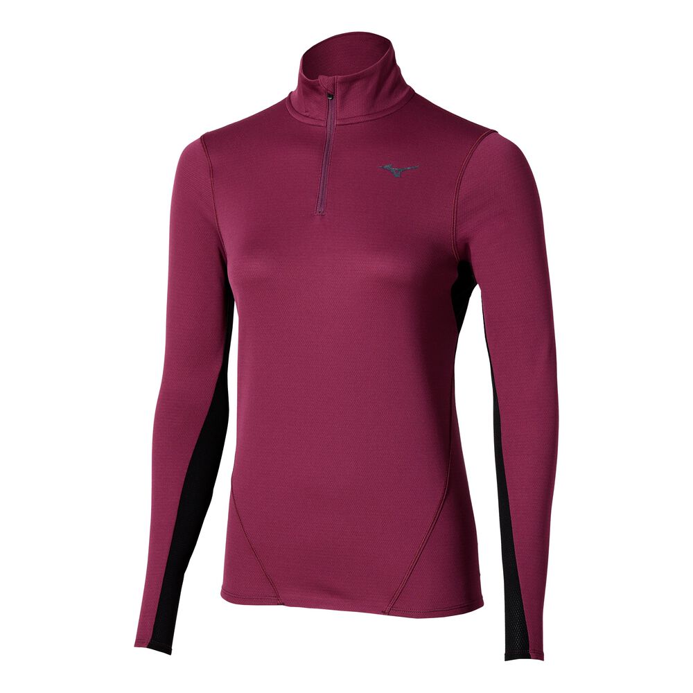 Mizuno Tech Thermal Charge Half Zip Camiseta De Running Mujeres - Lila