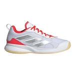 Zapatillas de tenis adidas adidas AvaFlash Zapatilla Todas Las Superficies Mujeres-Blanco,Rojo