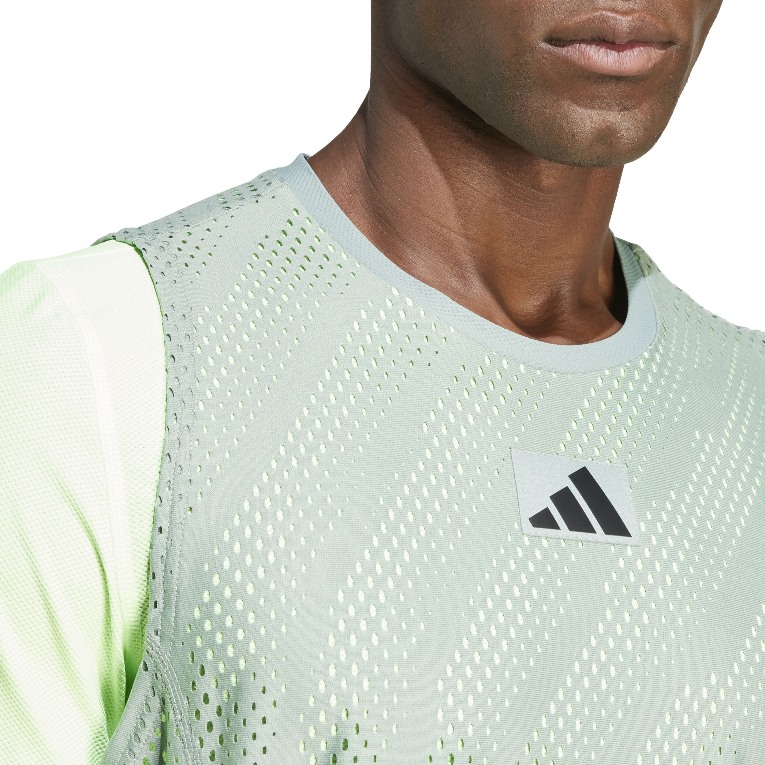 Buy adidas Mesh Pro Camiseta De Manga Corta Hombres Verde Claro Lima online Tennis Point ES