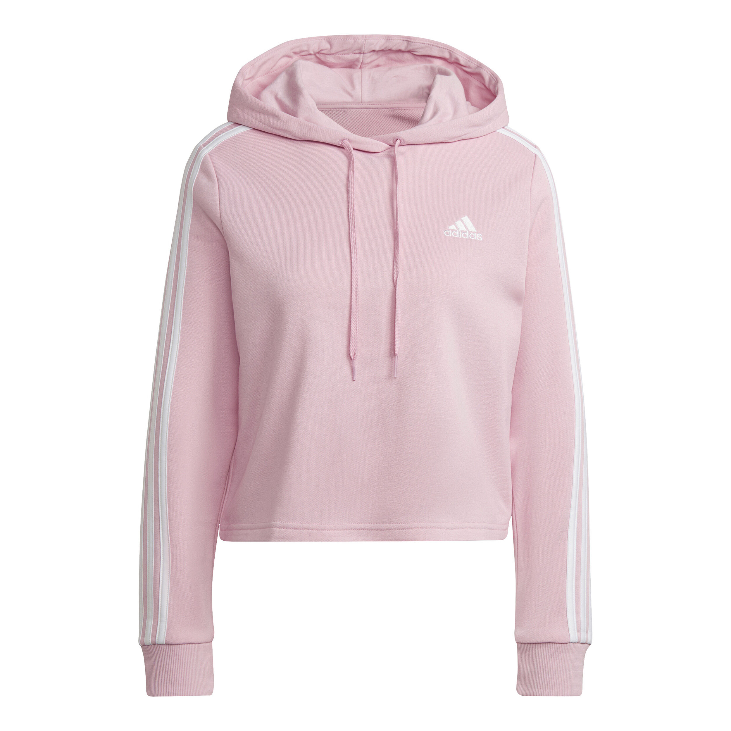 Adidas originals sudadera con capucha 3-stripes crop hot sale