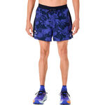Ropa ASICS ASICS Fujitrail AOP 5in Pantalones cortos Hombres-azul oscuro, azul