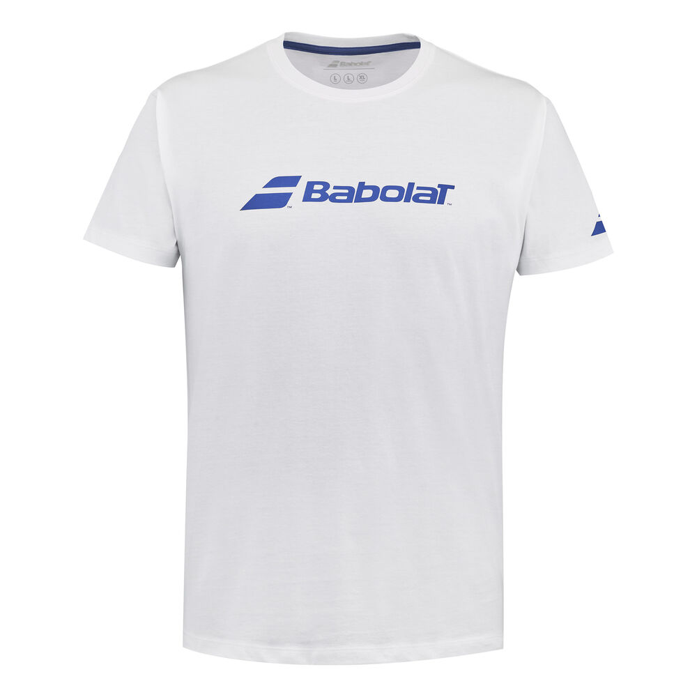 Babolat Exercise Camiseta De Manga Corta Hombres-Blanco