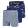Cotton Stretch Boxer 3P Calzoncillos Tipo B&oacute;xer Hombres-Azul-gris,Azul