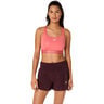 Road Compression Sujetador Deportivo Mujeres-Coral