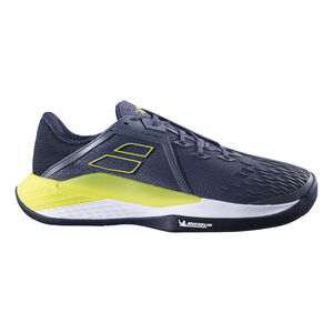 Babolat Propulse Fury 3 Zapatilla Tierra Batida Hombres - Gris Oscuro, Verde Neón