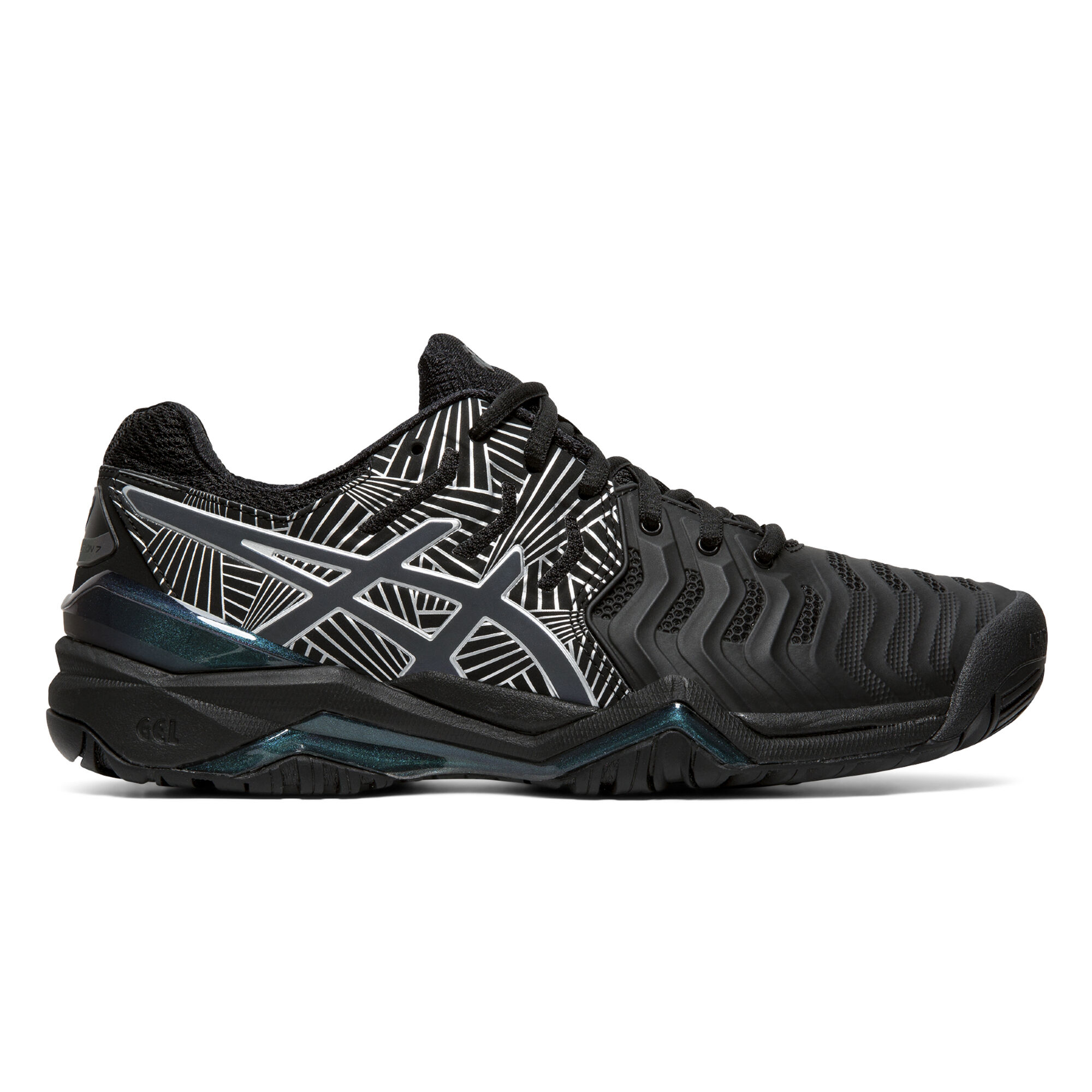 occidental Aparte Ir al circuito Asics Gel-Resolution 7 Zapatilla Todas Las Superficies Mujeres - Negro,  Blanco compra online | Tennis-Point