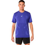 Ropa ASICS ASICS Road Seamless Camiseta de running Hombres-azul, lila