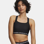 Ropa Under Armour Under Armour HeatGear High Sujetador deportivo Mujeres-negro, blanco