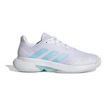 Zapatillas de tenis adidas adidas CourtJam Control Zapatilla Para Pista Cubierta Mujeres-Blanco,Turquesa