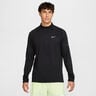 Stride Half-Zip Longsleeve Camiseta de running Hombres-negro, plateado