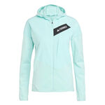 Ropa adidas adidas Terrex TRK ClimaWarm Fleece Chaqueta Para Correr Mujeres-Turquesa