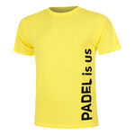 Ropa Padel-Point Padel-Point Padel Is Us Camiseta De Manga Corta Hombres-Amarillo,Negro