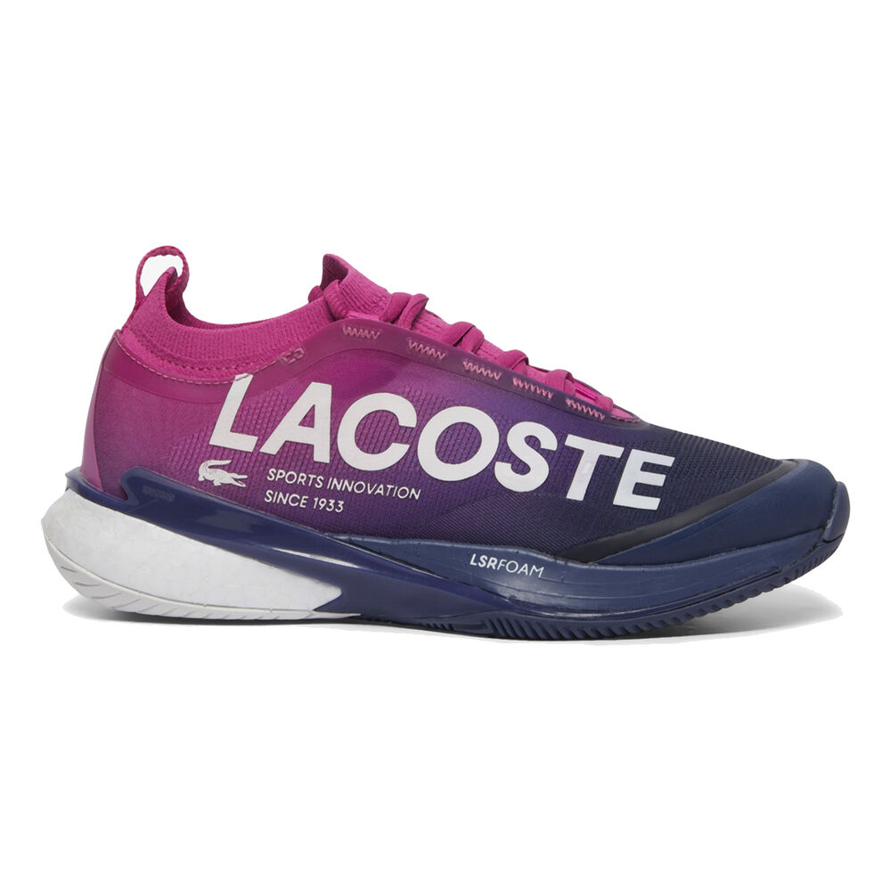 Lacoste AG-LT LITE Zapatilla Tierra Batida Mujeres - Rosa, Azul Oscuro
