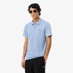 Ropa Lacoste Lacoste Ribbed Collar Polo Polo Hombres - azul-gris, blanco