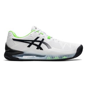 ASICS Gel-Resolution 8 Zapatilla Tierra Batida Hombres - Blanco, Negro