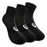 Quarter Calcetines Deporte Pack De 3-Negro,Blanco