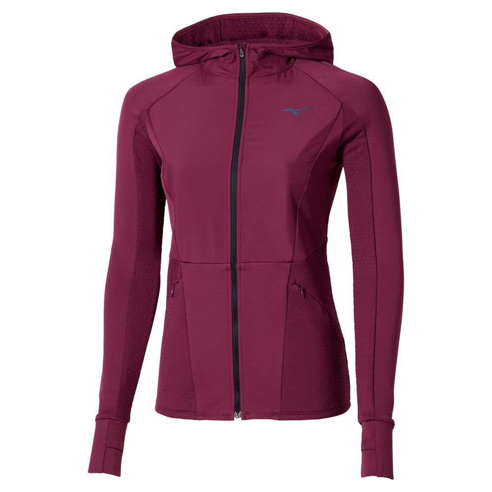 Mizuno Active Warmalite Hybrid Full Zip Camiseta De Running Mujeres - Lila