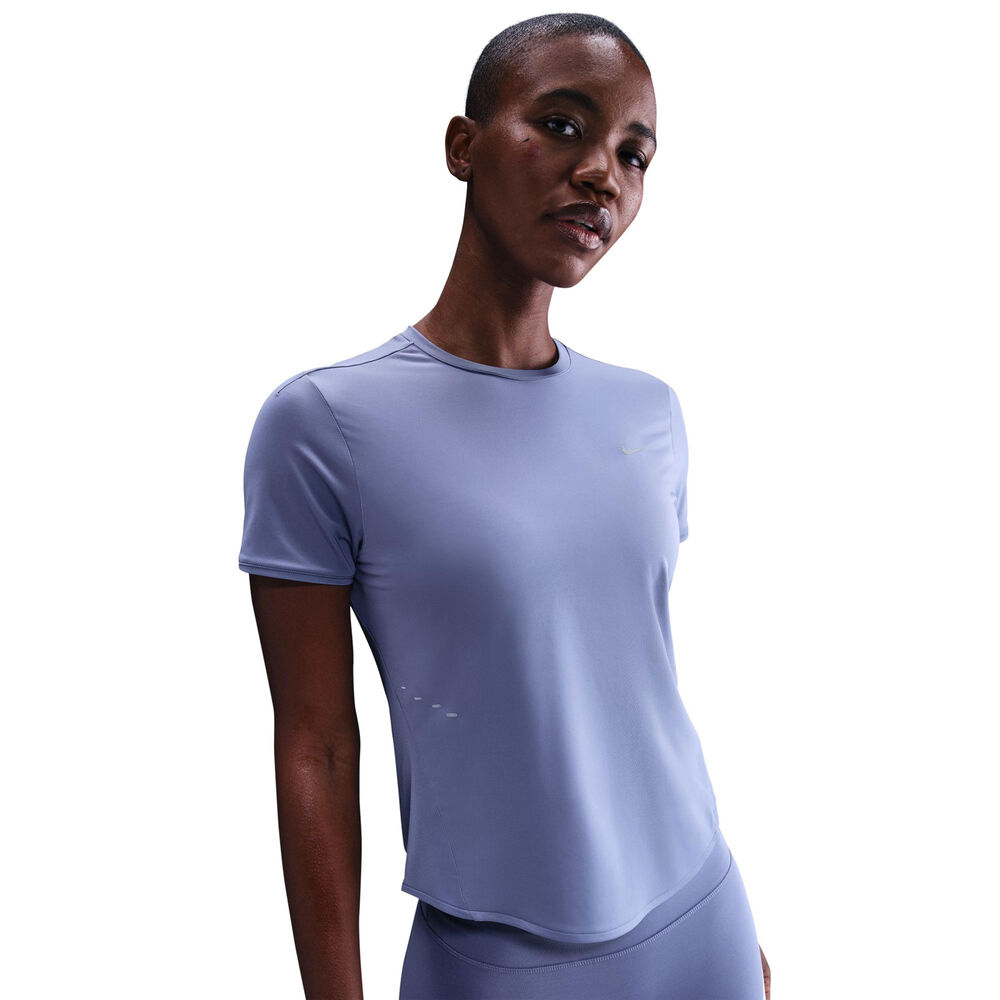 Nike Swift Tee Camiseta de running Mujeres-azul-gris, plateado