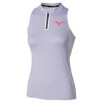 Ropa de tenis Mizuno Mizuno Daybreakers Printed Camiseta de tirantes Mujeres - azul claro, 