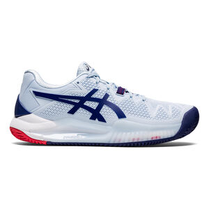 ASICS Gel-Resolution 8 Zapatilla Tierra Batida Mujeres - Azul Claro, Azul