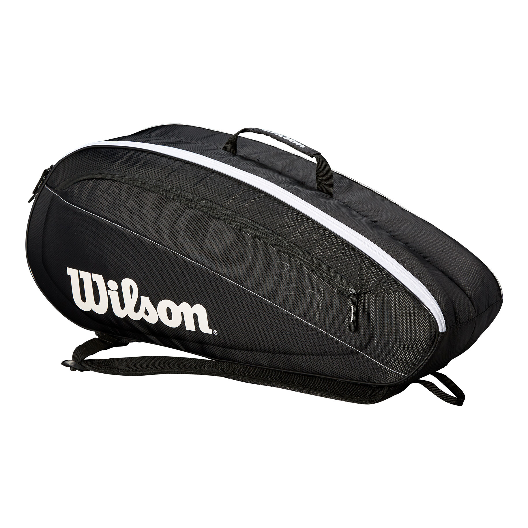 Buy Wilson Fed Team 6 Pack Raquetero Negro Blanco online Tennis Point ES