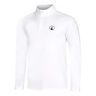 Big Serve 1/4 Zip Camiseta De Manga Larga Hombres-Blanco