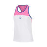Racerback Camiseta de tirantes Chicas - rosa, blanco