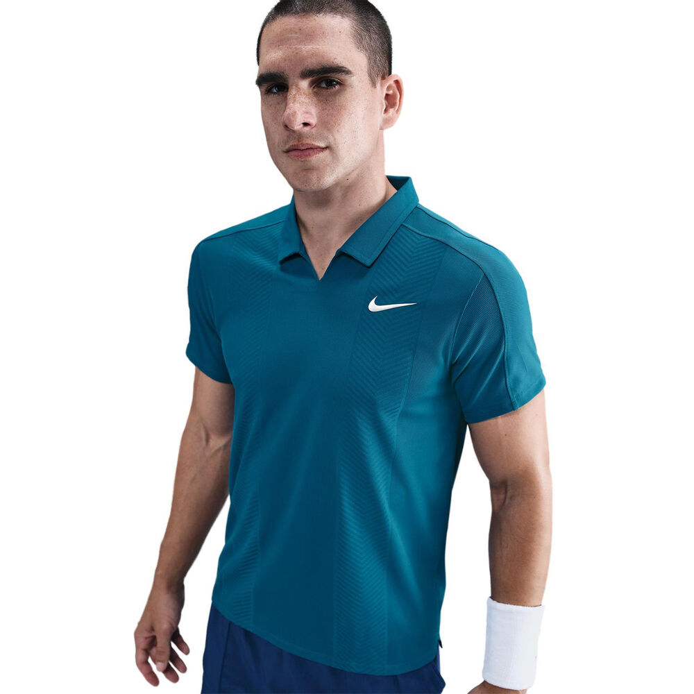 Nike Court Dri-Fit Slam Polo Hombres-Color Petróleo