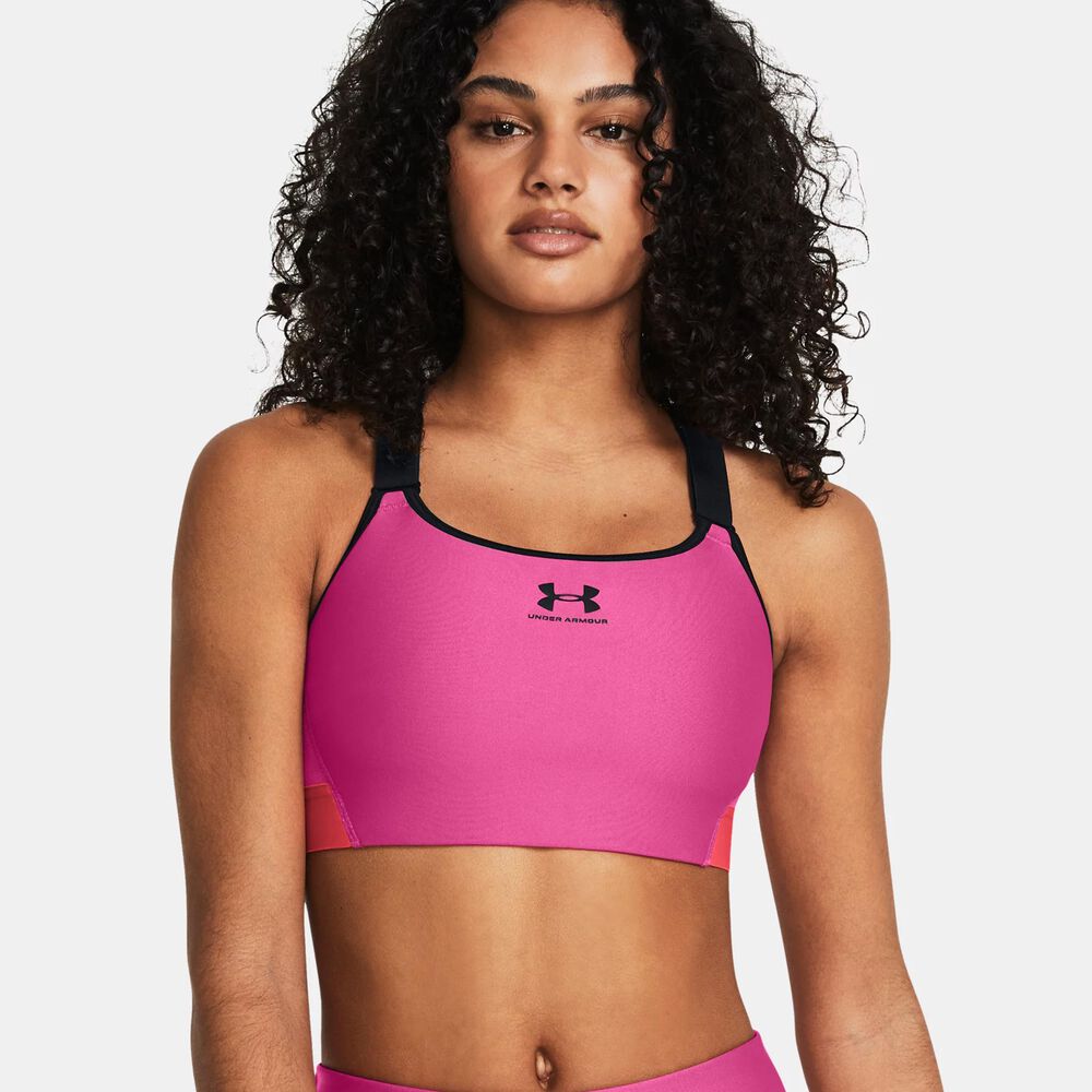 Under Armour Heatgear Armour High Sujetador Deportivo Mujeres - Rosa