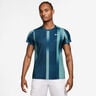 Court Victory Dri-Fit Print Camiseta de manga corta Hombres - color petróleo, blanco