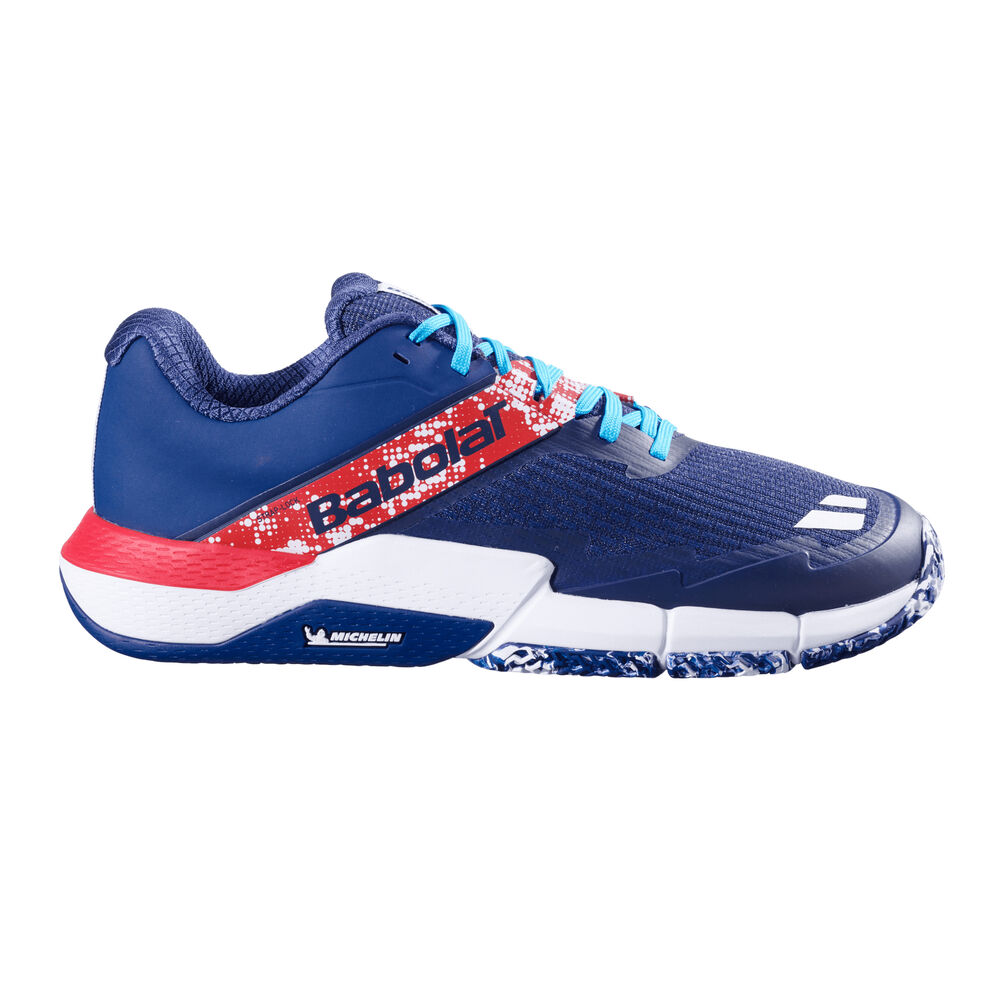 Babolat Movea 2 Men Zapatilla De Pádel Hombres-Azul Oscuro,Rojo