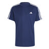 Training Essential Base 3 Stripes Camiseta De Manga Corta Hombres-Azul Oscuro,Blanco