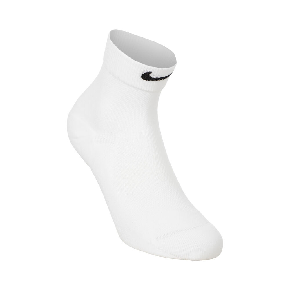 Nike Fast Midweight Ankle Calcetines para correr Unisex - blanco, verde neón