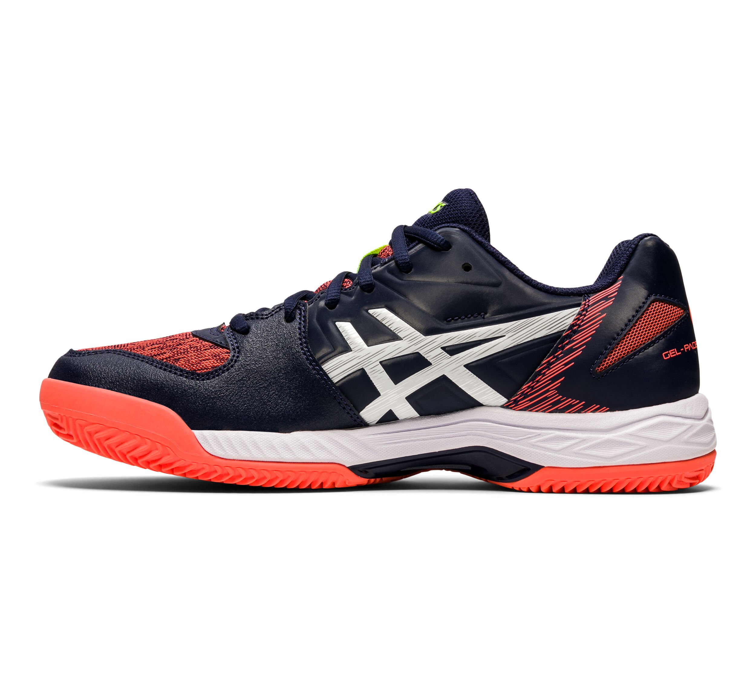 Gel Padel Exclusive 5 SG Zapatilla De P del Hombres Azul Oscuro Naranja