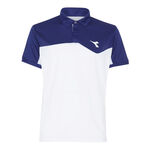 Ropa Diadora Diadora Court Polo Hombres-Blanco,Azul Oscuro