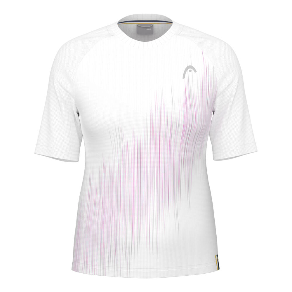 HEAD Performance Camiseta De Manga Corta Mujeres-Blanco,Berry