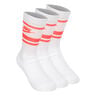 Everyday Essentials Crew Calcetines De Tenis-Blanco,Coral