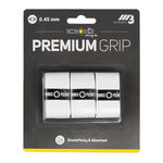 Sobregrips Tennis-Point Tennis-Point Premium Grip Pack De 3-Blanco