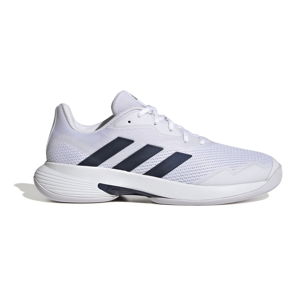 adidas Court Jam Control Zapatilla Para Pista Cubierta Hombres-Blanco,Azul Oscuro