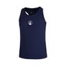 Racerback Camiseta De Tirantes Chicas-Azul Oscuro,Blanco