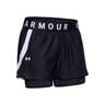 Play Up 2in1 Shorts Mujeres - negro, blanco