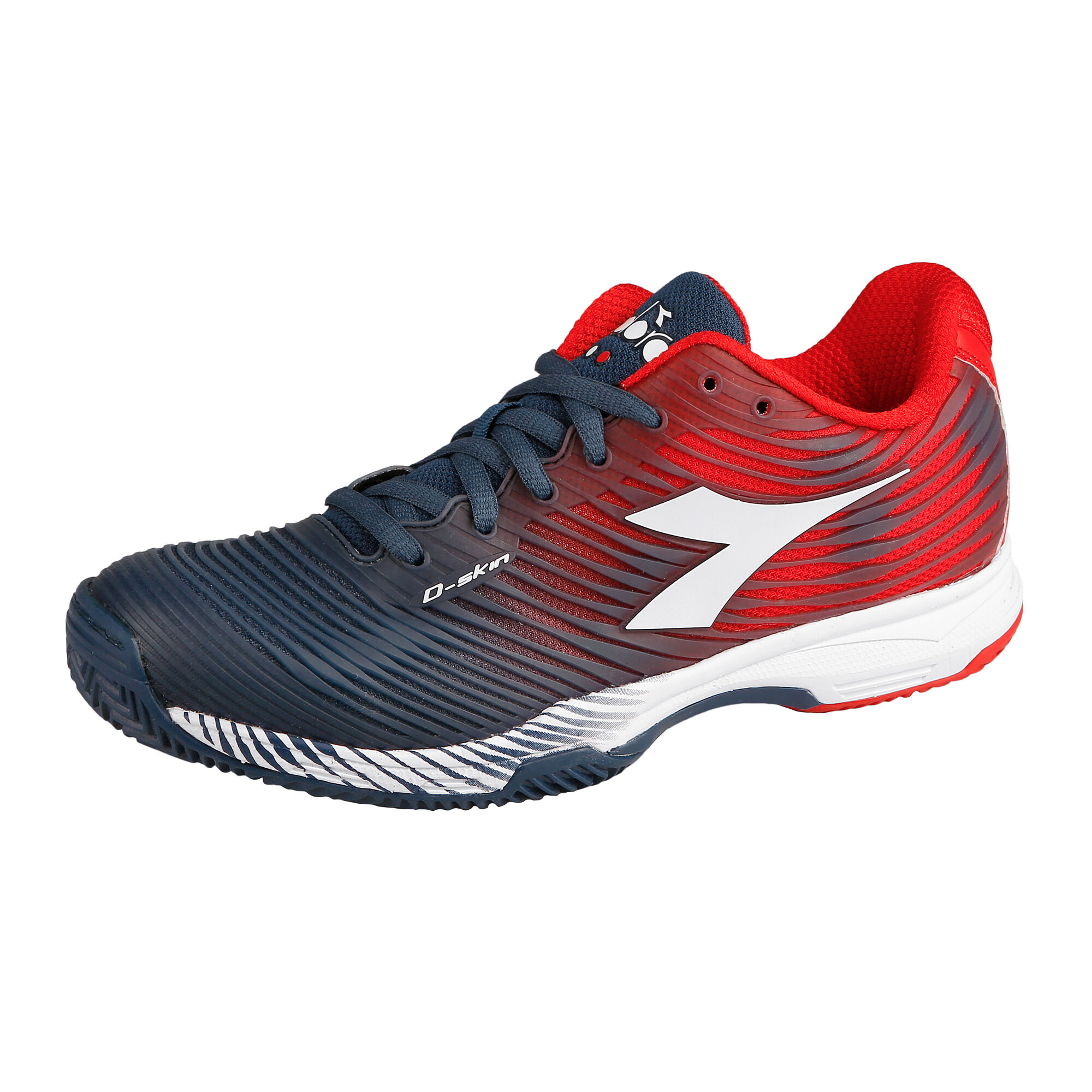 Diadora 4 Clay Zapatilla Tierra Batida Hombres - Azul Oscuro, Rojo compra online | Tennis-Point