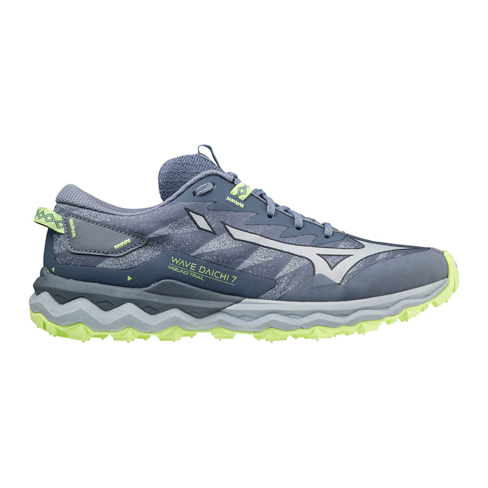 Mizuno Wave Daichi 7 Zapatilla Trail Mujeres - Gris, Verde
